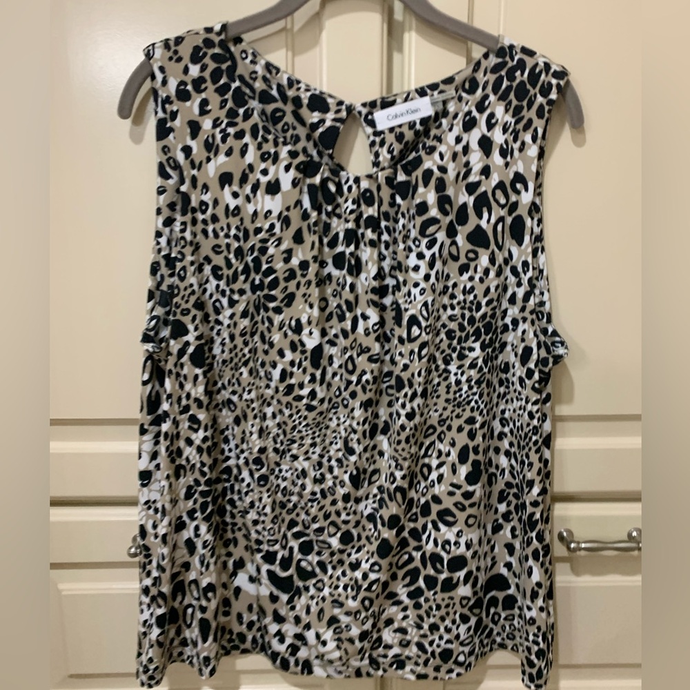 Plus size Calvin Klein sleeveless blouse
